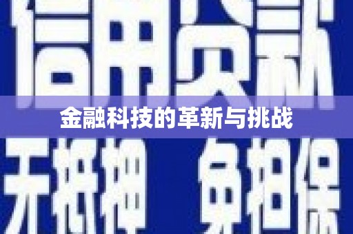 硚口金融科技的革新与挑战