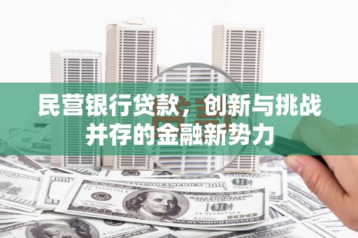 硚口民营银行贷款，创新与挑战并存的金融新势力
