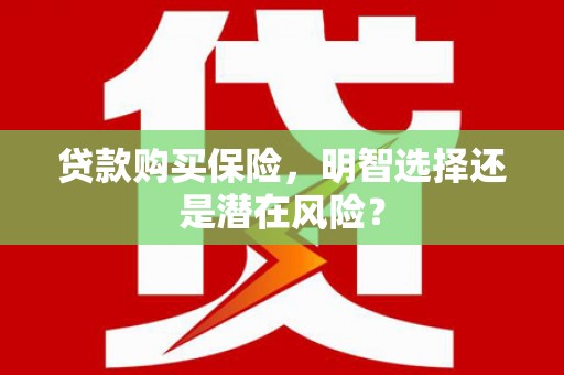 硚口贷款购买保险，明智选择还是潜在风险？