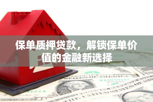 硚口保单质押贷款，解锁保单价值的金融新选择