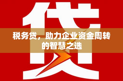硚口税务贷，助力企业资金周转的智慧之选
