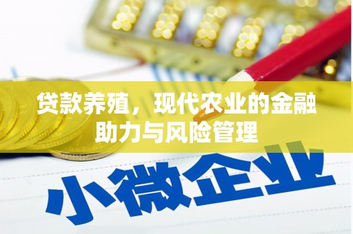 硚口贷款养殖，现代农业的金融助力与风险管理