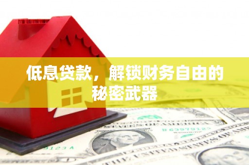 硚口低息贷款，解锁财务自由的秘密武器