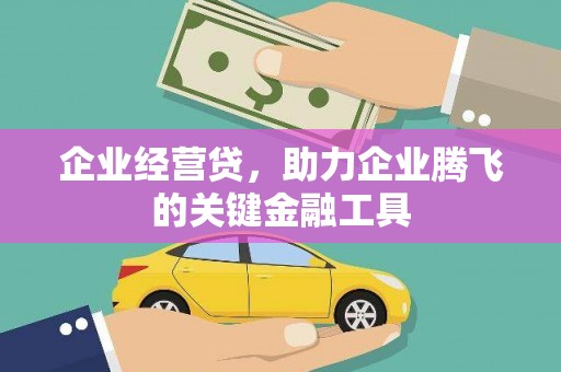 硚口企业经营贷，助力企业腾飞的关键金融工具