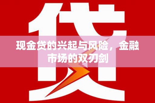 硚口现金贷的兴起与风险，金融市场的双刃剑
