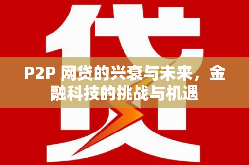 硚口P2P 网贷的兴衰与未来，金融科技的挑战与机遇