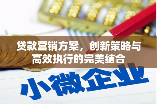 硚口贷款营销方案，创新策略与高效执行的完美结合