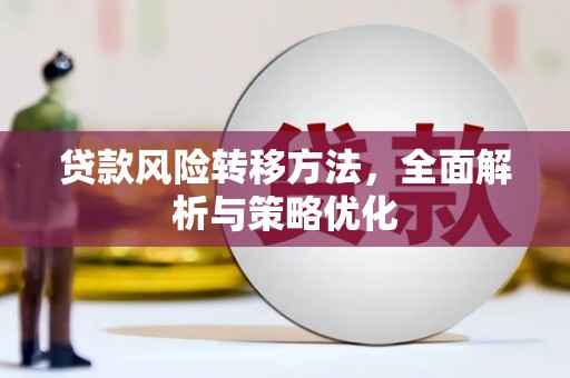 硚口贷款风险转移方法，全面解析与策略优化