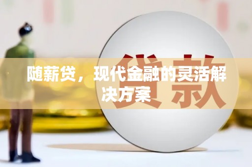 硚口随薪贷，现代金融的灵活解决方案