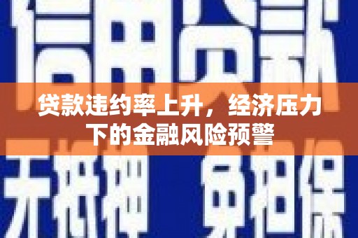 硚口贷款违约率上升，经济压力下的金融风险预警