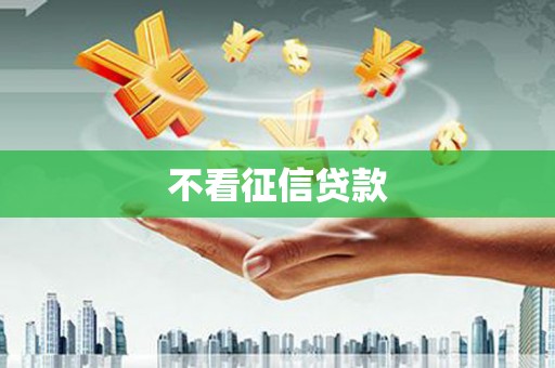 硚口不看征信贷款