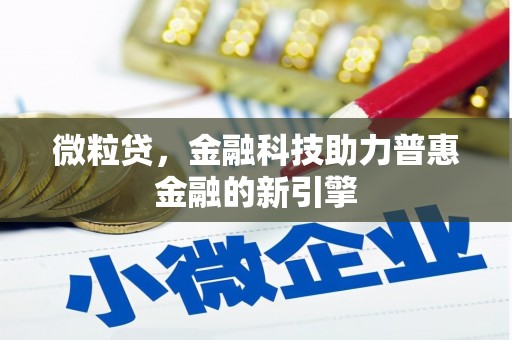 硚口微粒贷，金融科技助力普惠金融的新引擎