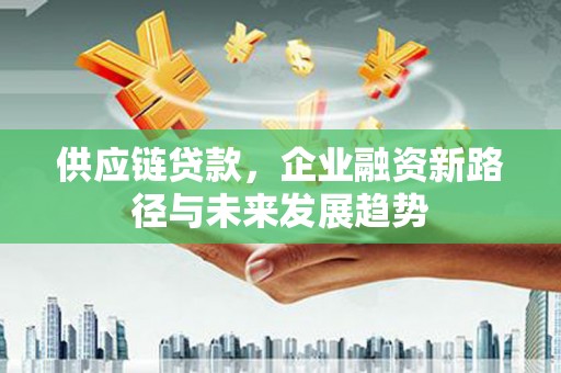 硚口供应链贷款，企业融资新路径与未来发展趋势