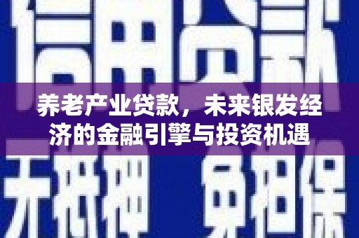 硚口养老产业贷款，未来银发经济的金融引擎与投资机遇