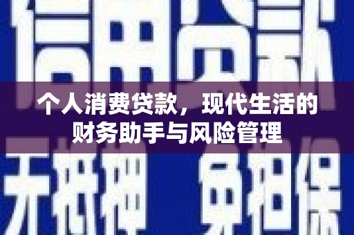 硚口个人消费贷款，现代生活的财务助手与风险管理