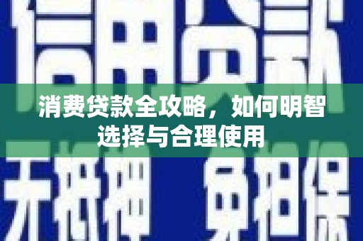硚口消费贷款全攻略，如何明智选择与合理使用