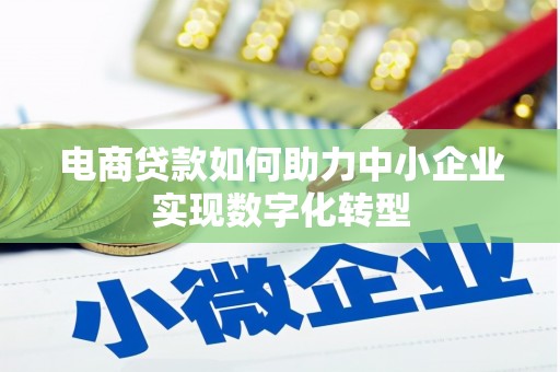硚口电商贷款如何助力中小企业实现数字化转型