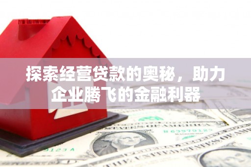 硚口探索经营贷款的奥秘，助力企业腾飞的金融利器