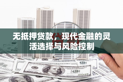 硚口无抵押贷款，现代金融的灵活选择与风险控制