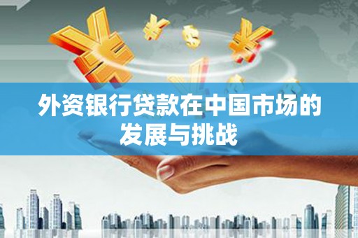 硚口外资银行贷款在中国市场的发展与挑战