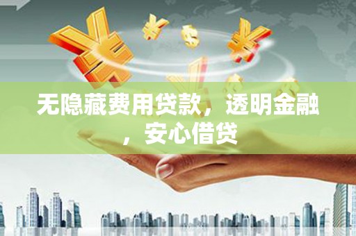 硚口无隐藏费用贷款，透明金融，安心借贷