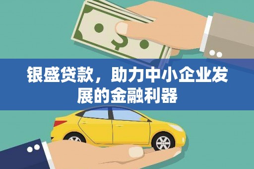 硚口银盛贷款，助力中小企业发展的金融利器