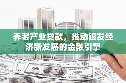硚口养老产业贷款，推动银发经济新发展的金融引擎