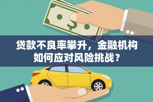 硚口贷款不良率攀升，金融机构如何应对风险挑战？
