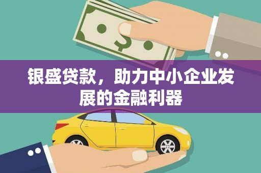 硚口银盛贷款，助力中小企业发展的金融利器