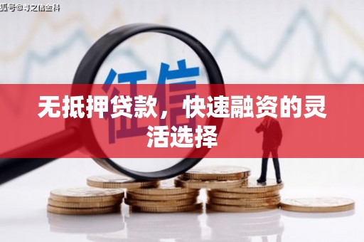 硚口无抵押贷款，快速融资的灵活选择