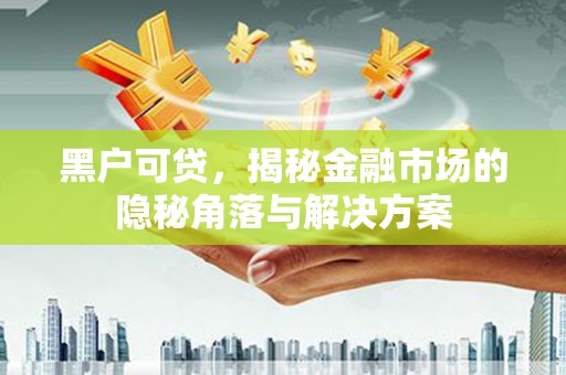 硚口黑户可贷，揭秘金融市场的隐秘角落与解决方案