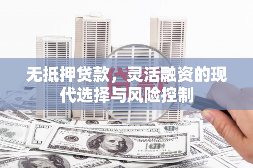 硚口无抵押贷款，灵活融资的现代选择与风险控制
