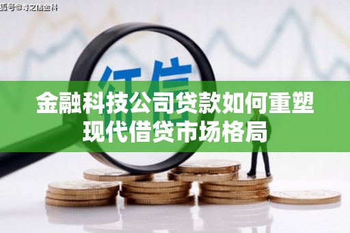 硚口金融科技公司贷款如何重塑现代借贷市场格局