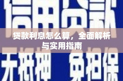 硚口贷款利息怎么算，全面解析与实用指南