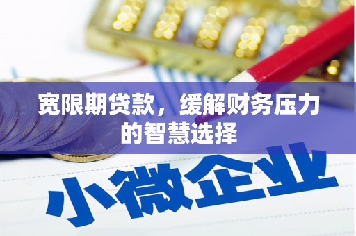 硚口宽限期贷款，缓解财务压力的智慧选择
