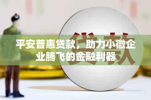硚口平安普惠贷款，助力小微企业腾飞的金融利器