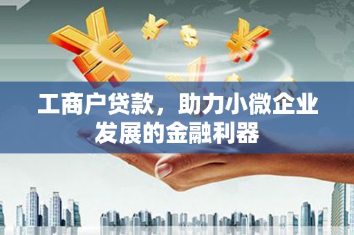 硚口工商户贷款，助力小微企业发展的金融利器