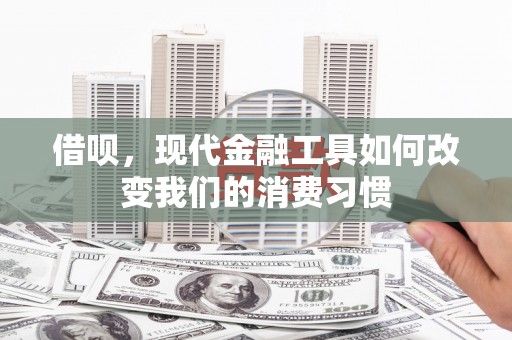 硚口借呗，现代金融工具如何改变我们的消费习惯