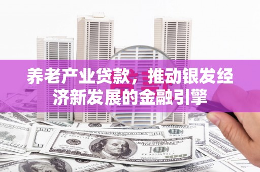 硚口养老产业贷款，推动银发经济新发展的金融引擎
