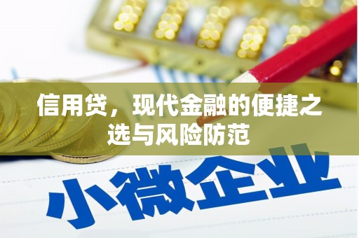 硚口信用贷，现代金融的便捷之选与风险防范