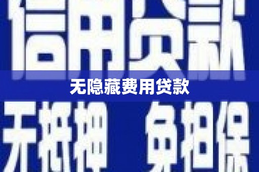 硚口无隐藏费用贷款
