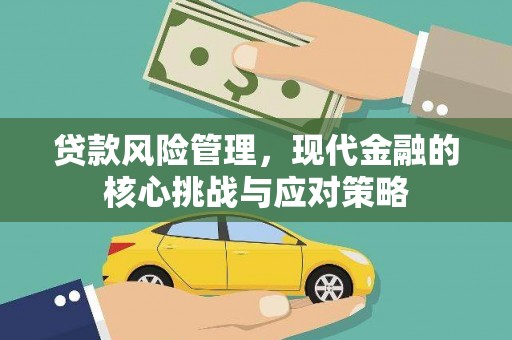 硚口贷款风险管理，现代金融的核心挑战与应对策略
