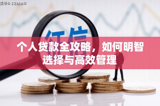 硚口个人贷款全攻略，如何明智选择与高效管理