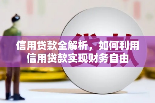硚口信用贷款全解析，如何利用信用贷款实现财务自由