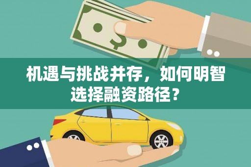 硚口机遇与挑战并存，如何明智选择融资路径？