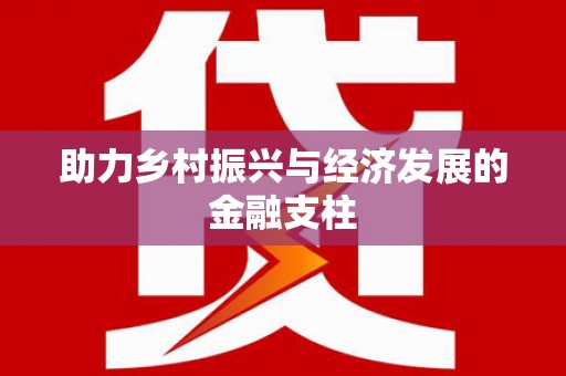 硚口助力乡村振兴与经济发展的金融支柱