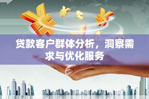 硚口贷款客户群体分析，洞察需求与优化服务